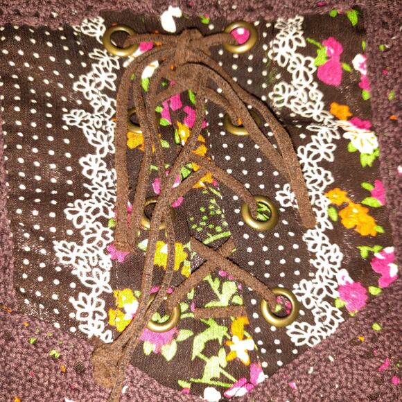 Crazy Angel Peasant Top 2X 3X Cottage Core Floral Sheer Lined BOHO Festival VTG - Picture 6 of 16